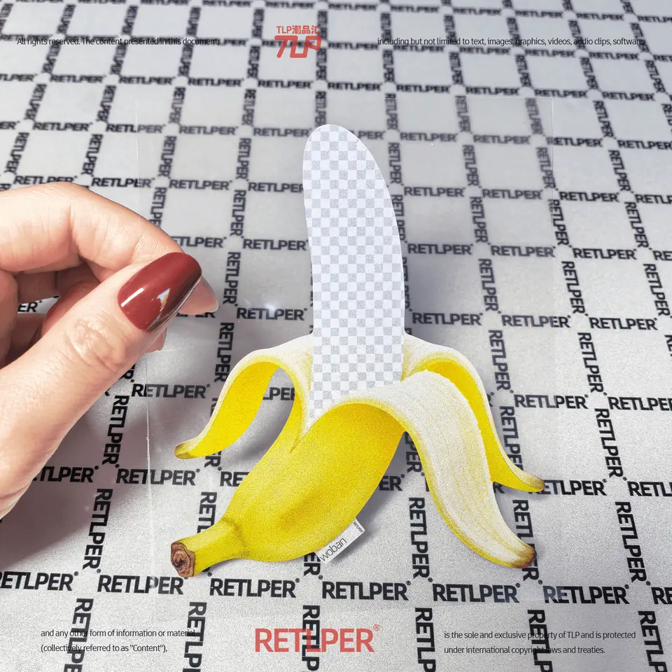 banana peel hollow out sticker gallery view 2