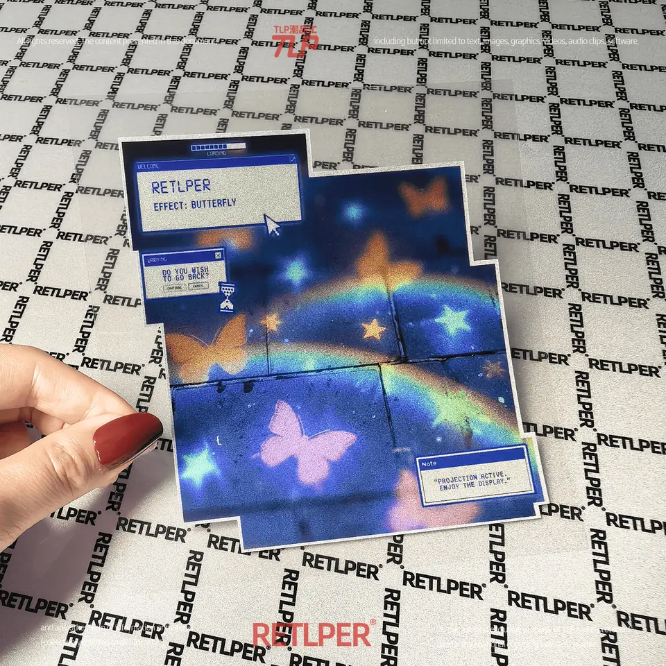 butterfly projection reflective sticker gallery 2