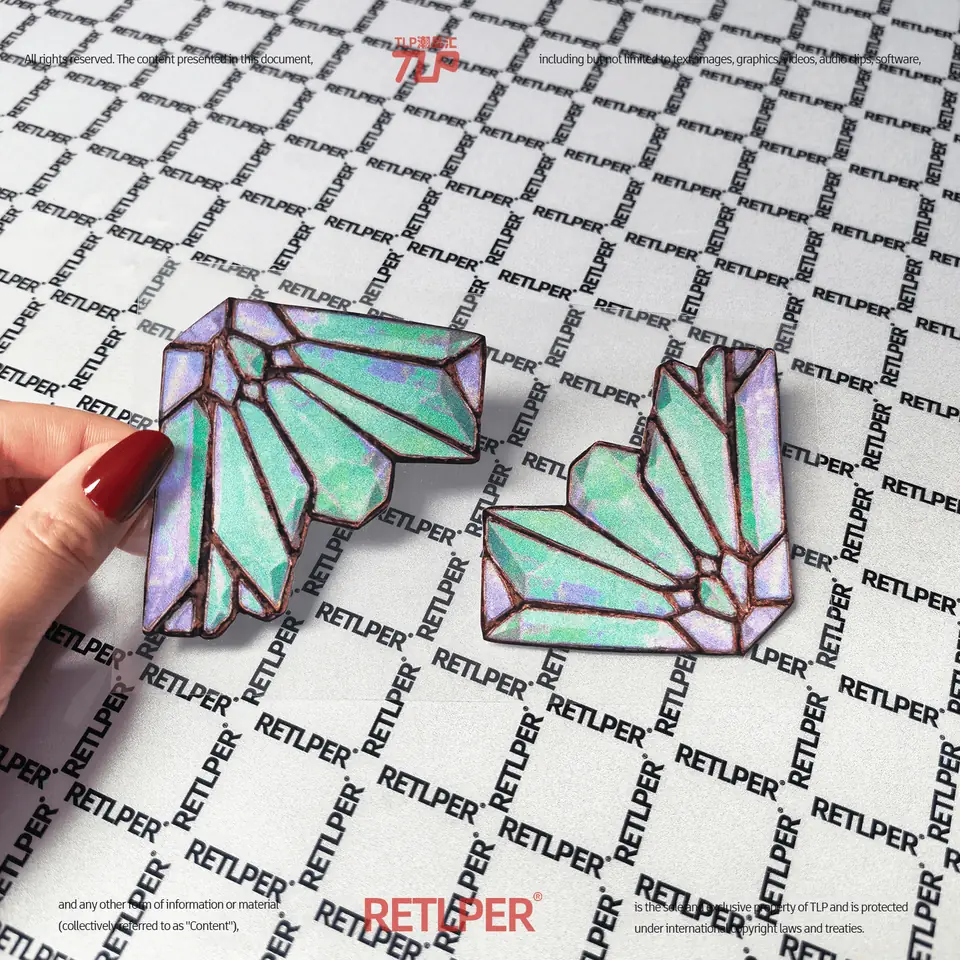 crystal cluster sticker gallery 2