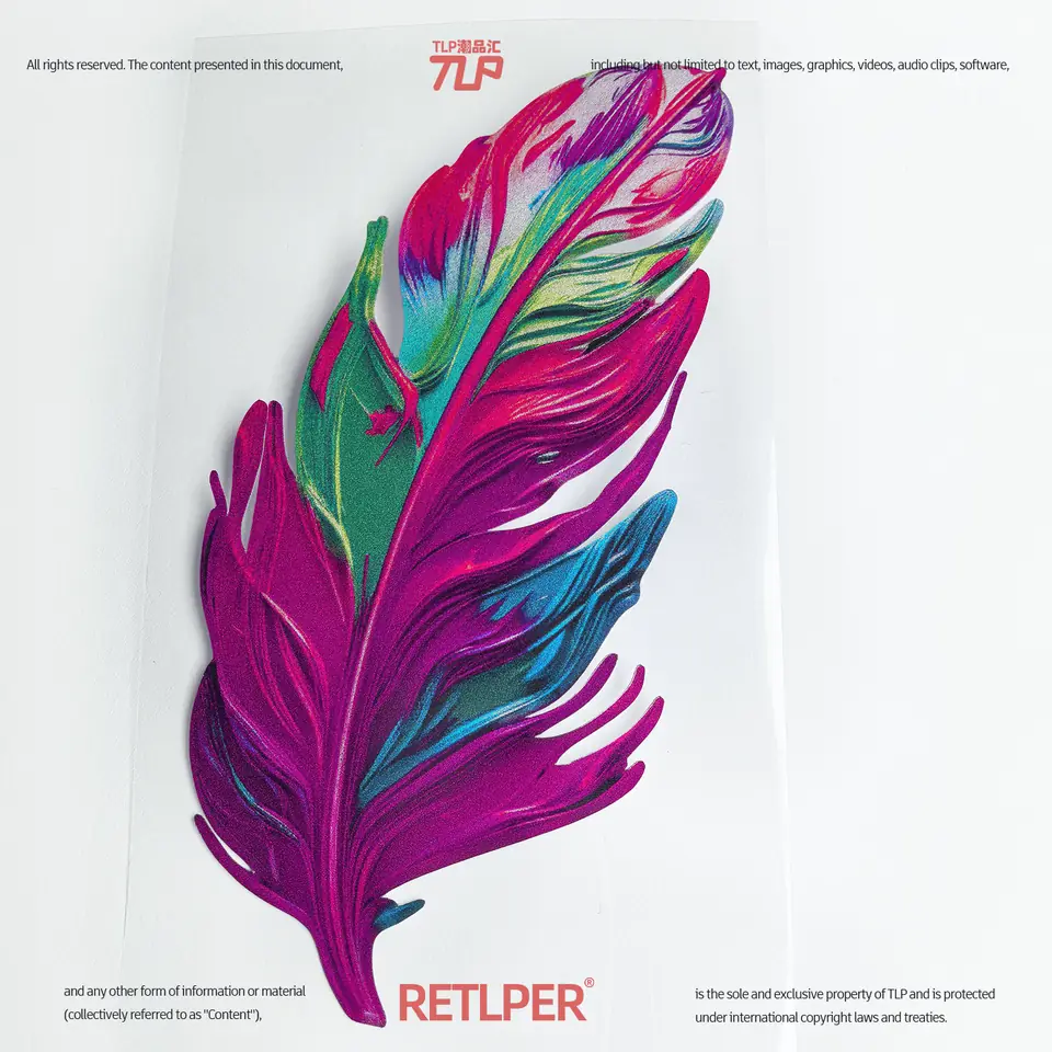 feather color flow design A