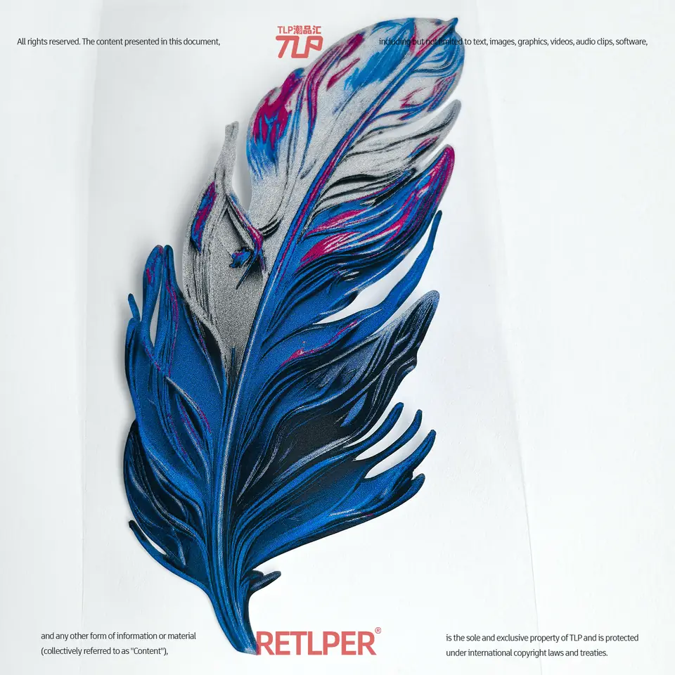 feather color flow design C