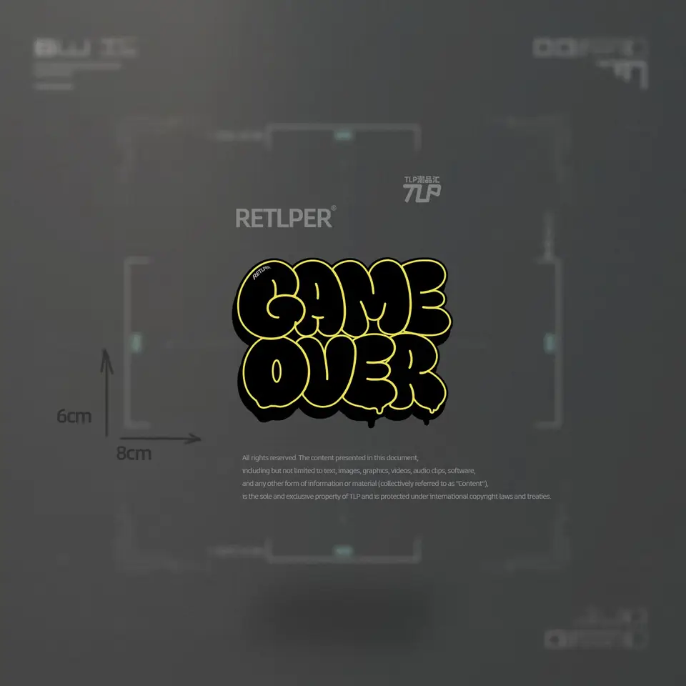 game over graffiti sticker gallery 2