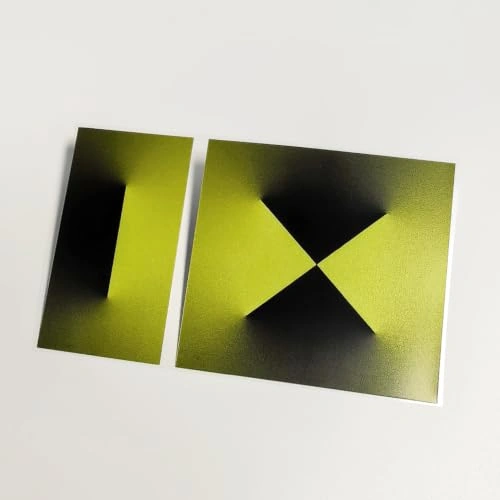RETLPER AY278B Yellow Green and Black Geometric Rectangle and Square Sticker Set product photo