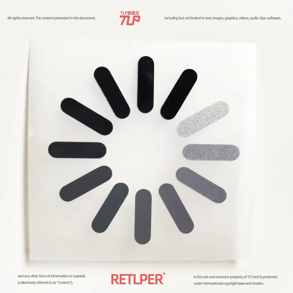 loading spinner hollow-out sticker on light background