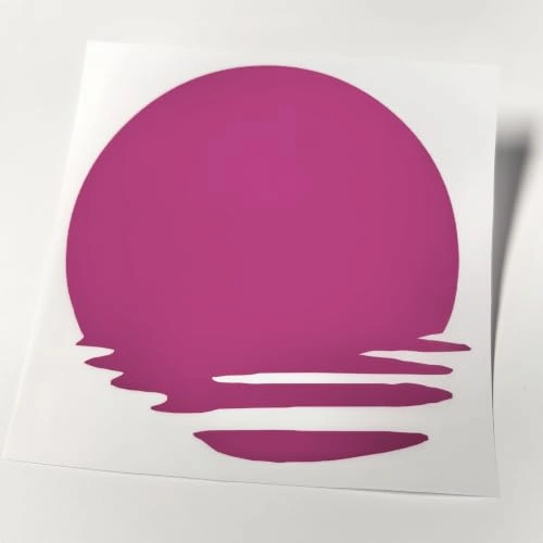 RETLPER BQ136 Magenta Magenta Sun Reflection Car Sticker product photo