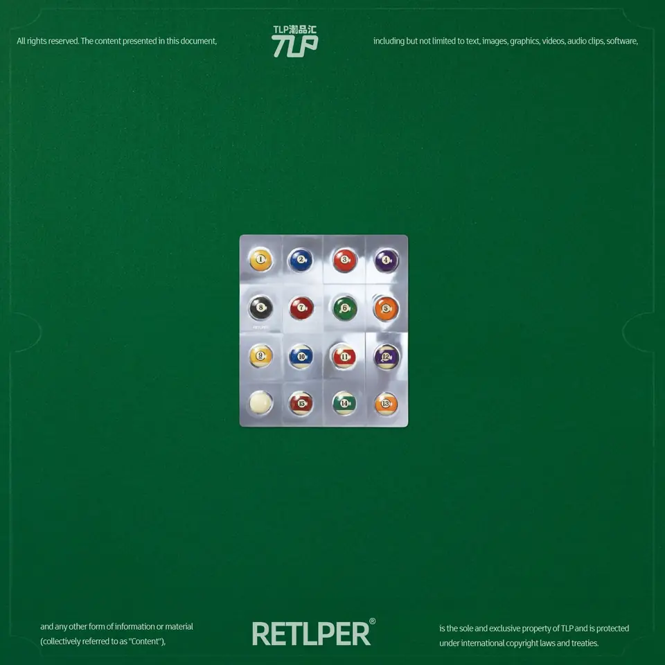 mini billiard ball reflective sticker gallery view 4