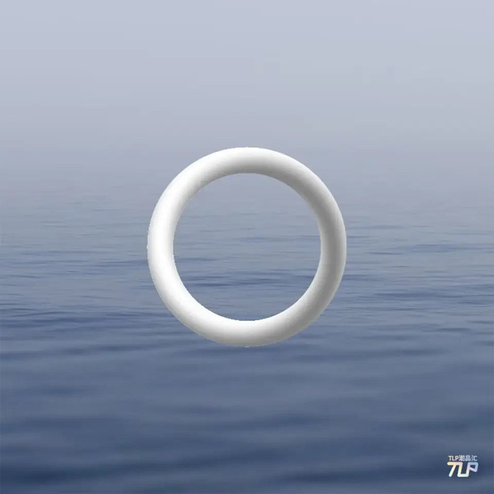 floating ring over calm water
