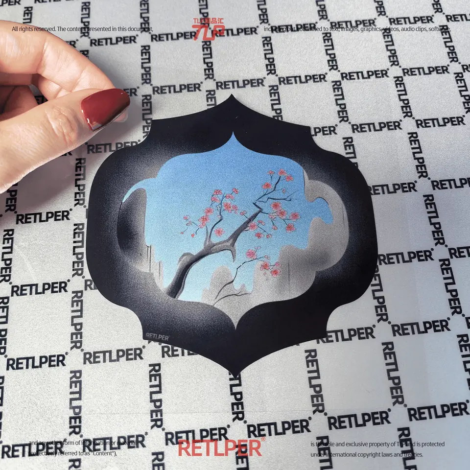 mountain scenery window reflective sticker gallery view 2