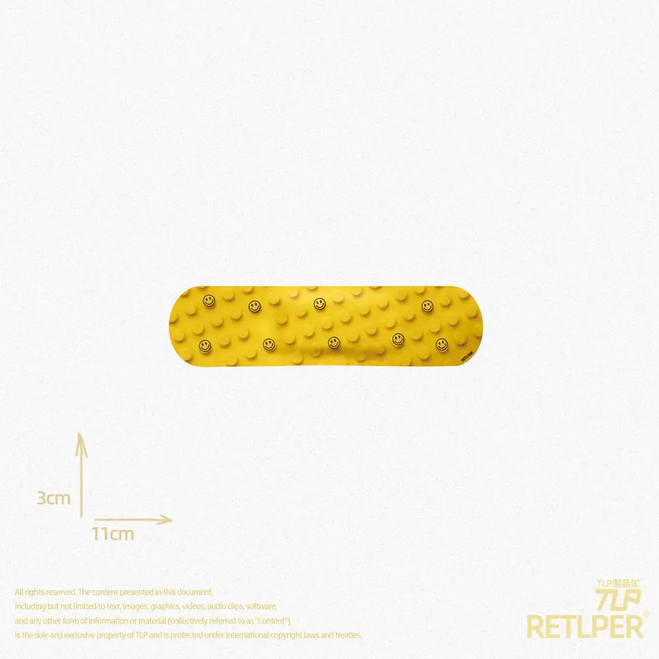 yellow bandage reflective sticker gallery view 4
