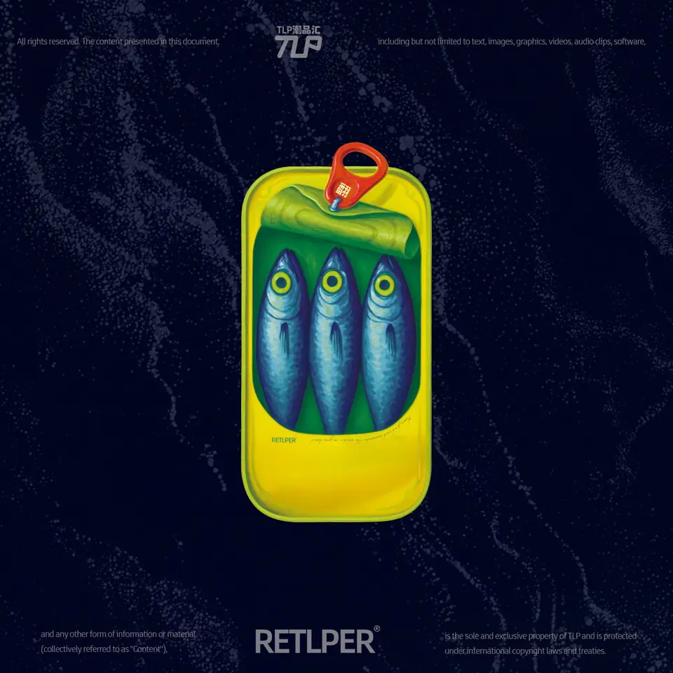 fish tin reflective sticker gallery view 4