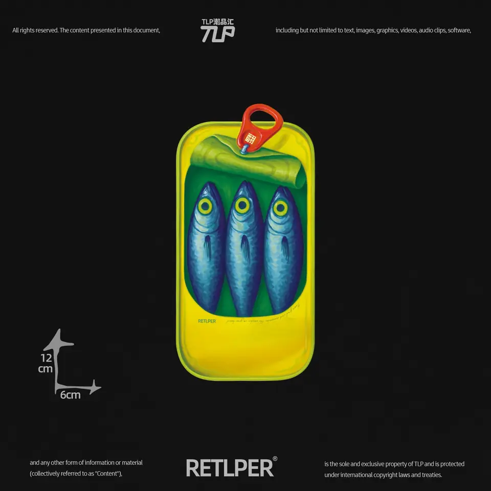 fish tin reflective sticker gallery view 5