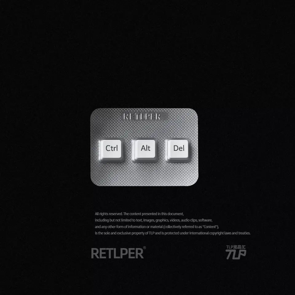 restart button reflective sticker design A