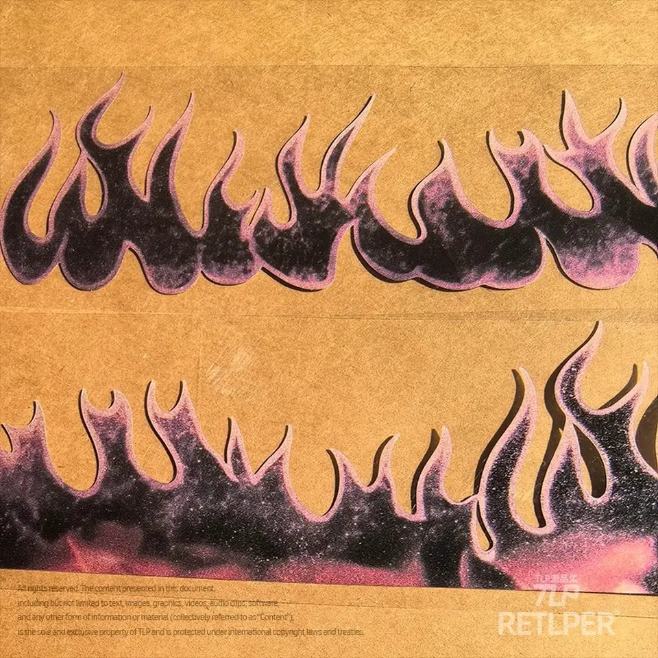 two rising flame strip layouts