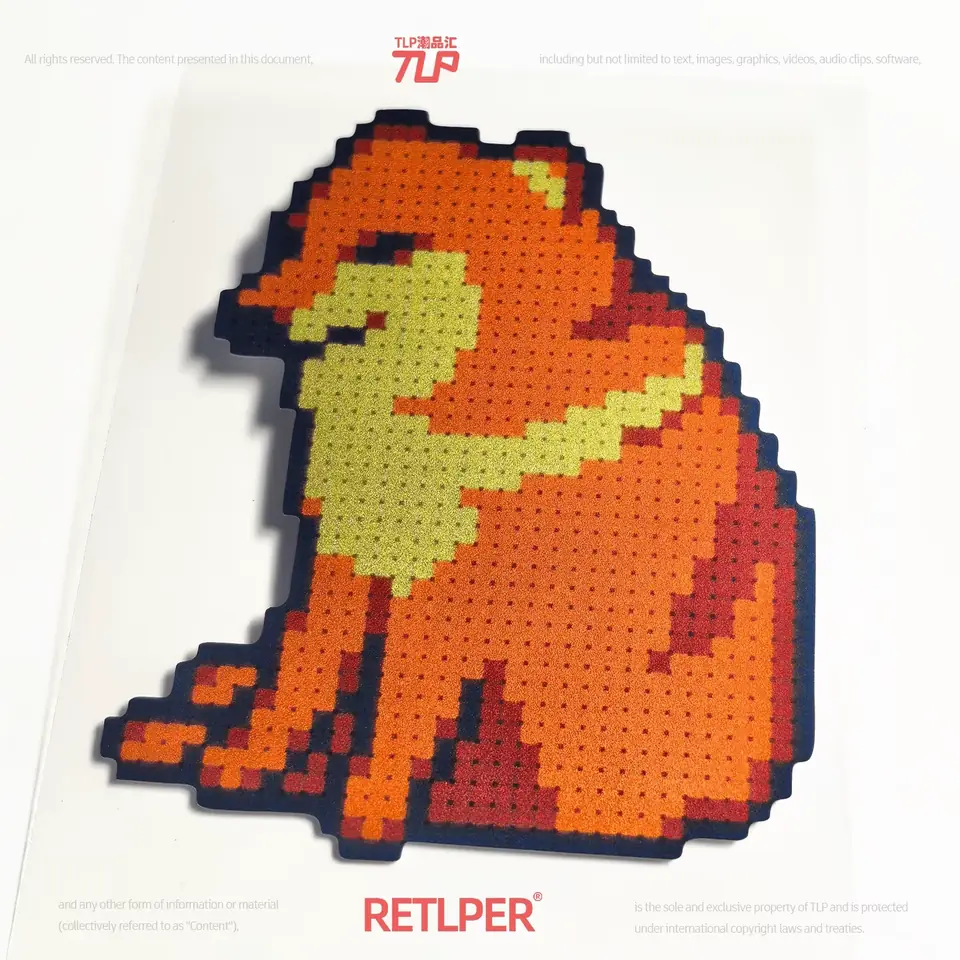 Shiba Inu meme pixel reflective sticker