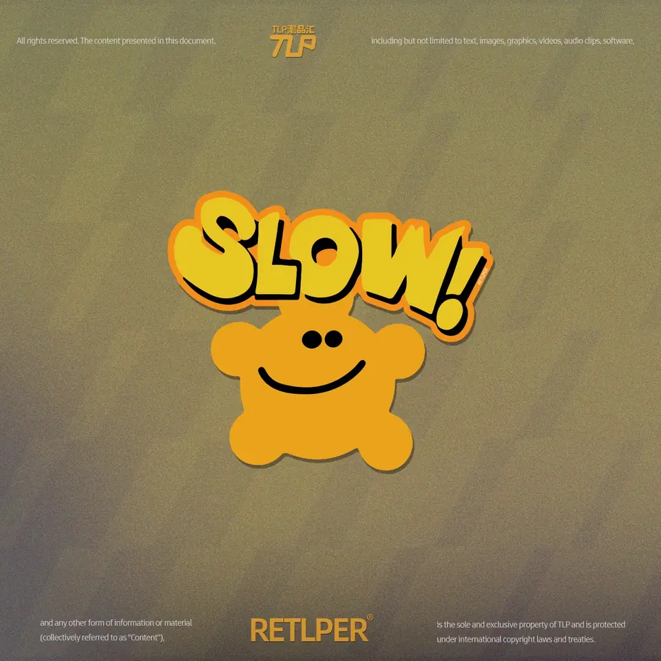 slow low speed reminder hollow out sticker gallery 1