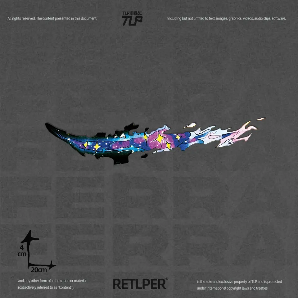 space rift tear hollow-out sticker gallery view 4