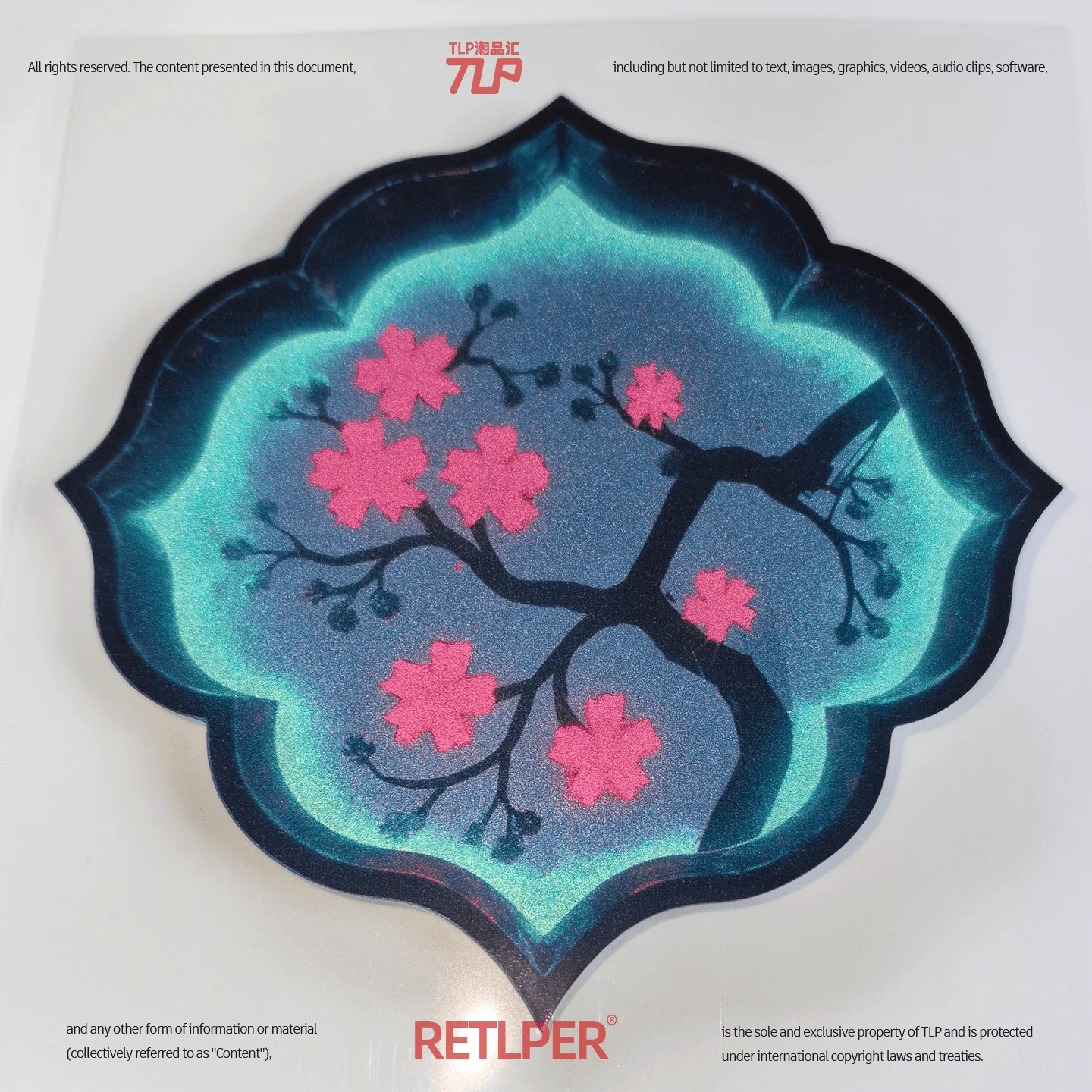 RETLPER Timeless Heritage window flowers reflective sticker product view