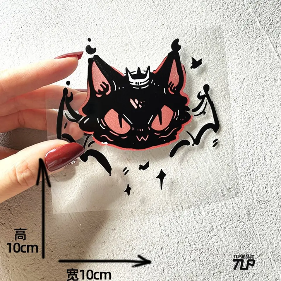 vampire bat kitten hollow out sticker gallery view 2