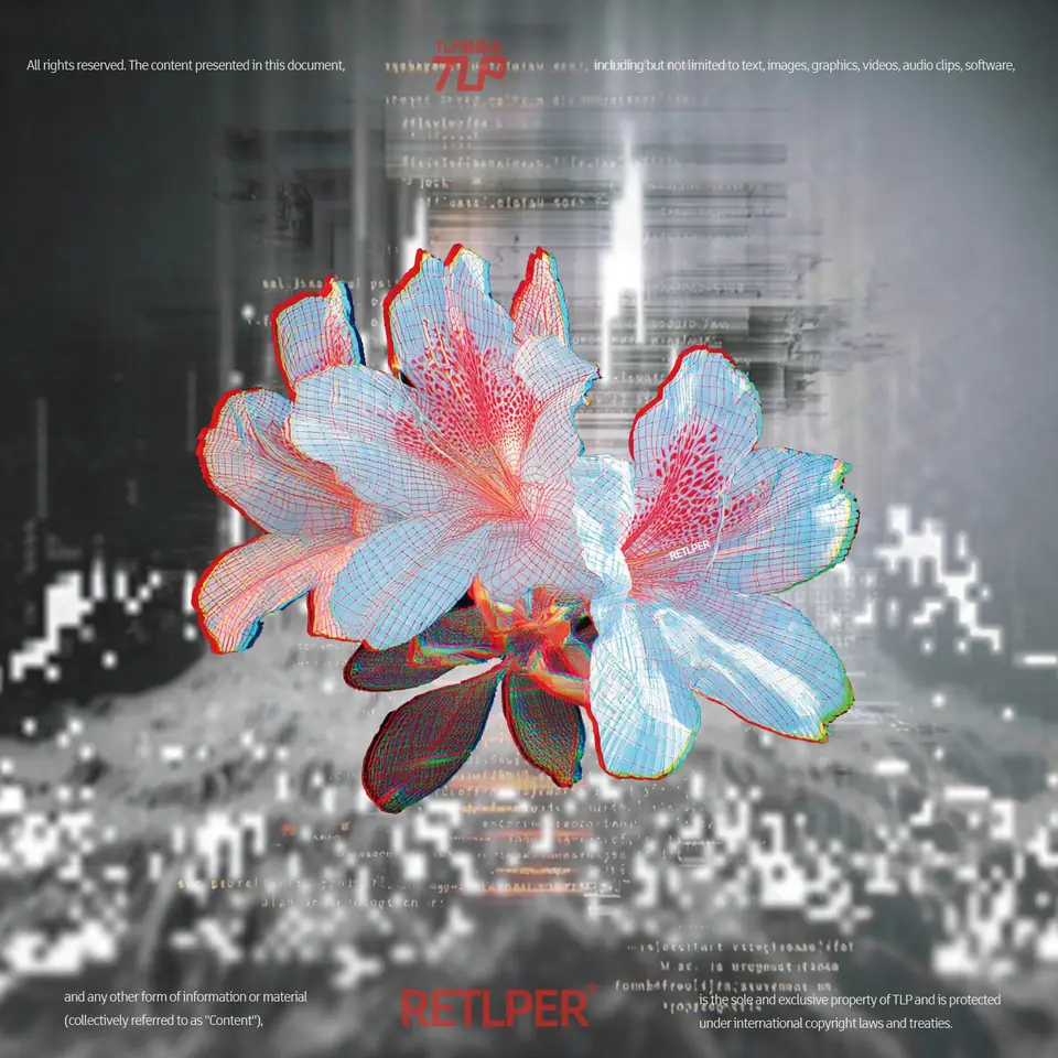 virtual cyber flowers sticker gallery 4