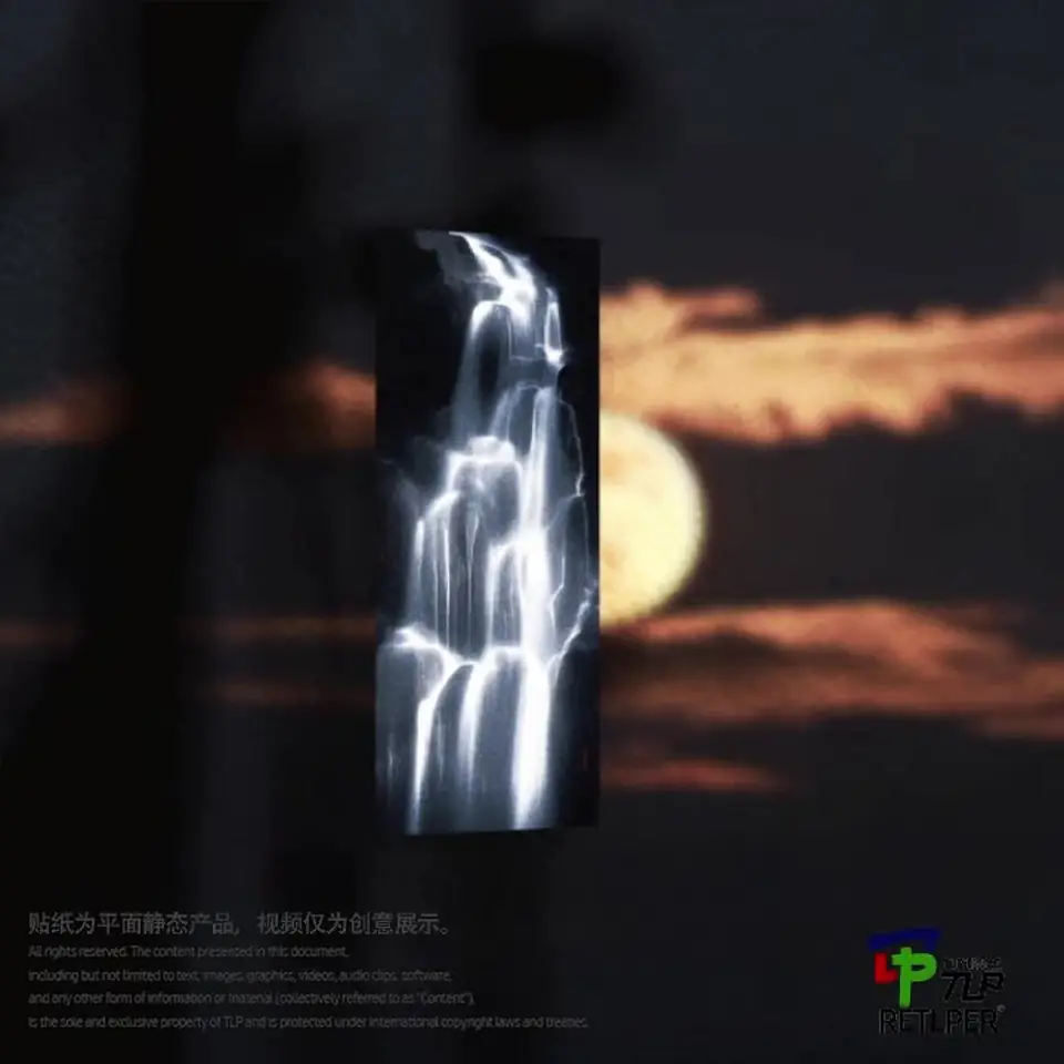 waterfall mist reflective sticker gallery view 5