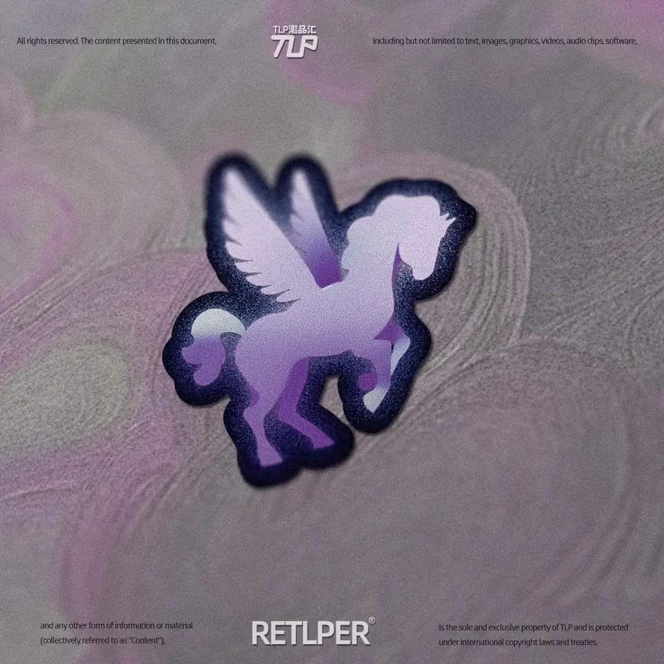 winged flying horse sticker gallery 1